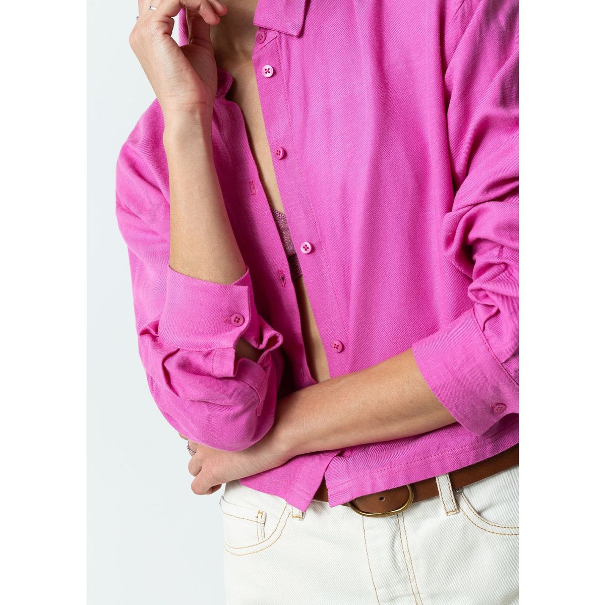 NAF NAF - Blusa Manga Larga Algodón Mujer Naf Naf