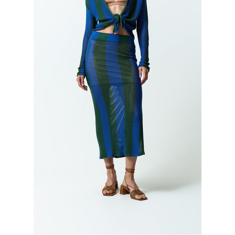 NAF NAF - Falda Larga Casual Mujer Naf Naf