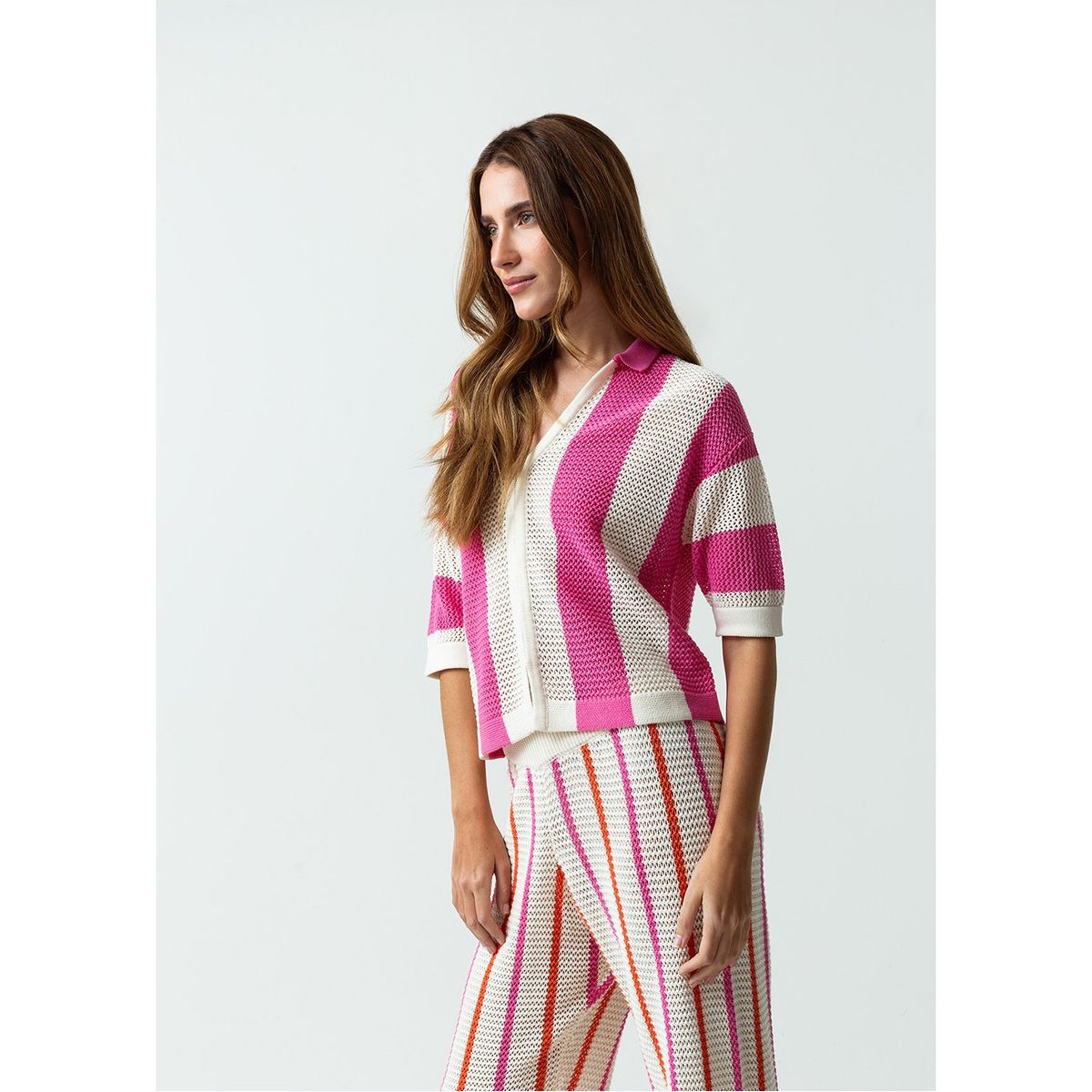 NAF NAF - Polo Manga Corta 100% Algodón Mujer Naf Naf