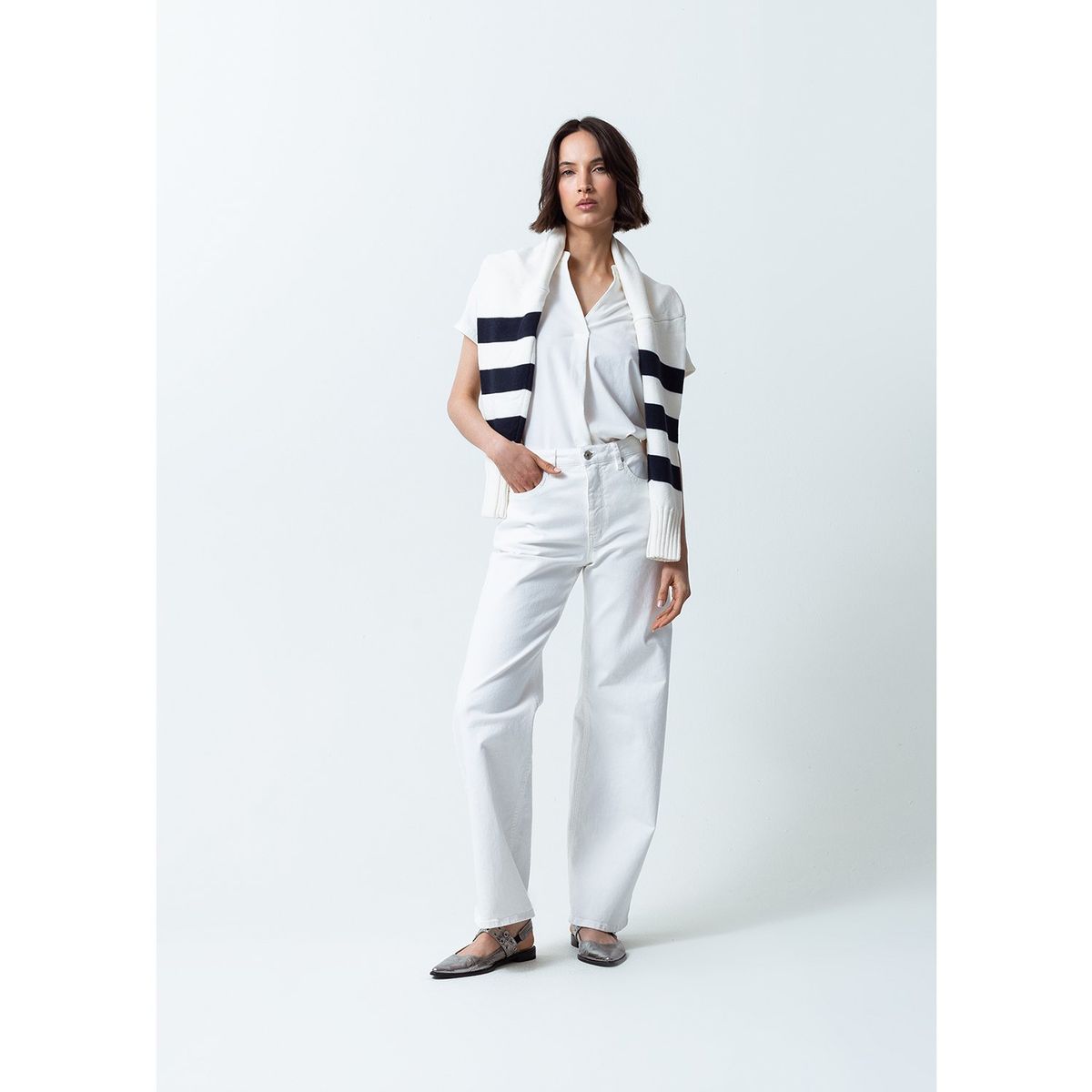 NAF NAF - Polo Manga Corta Casual Mujer Naf Naf