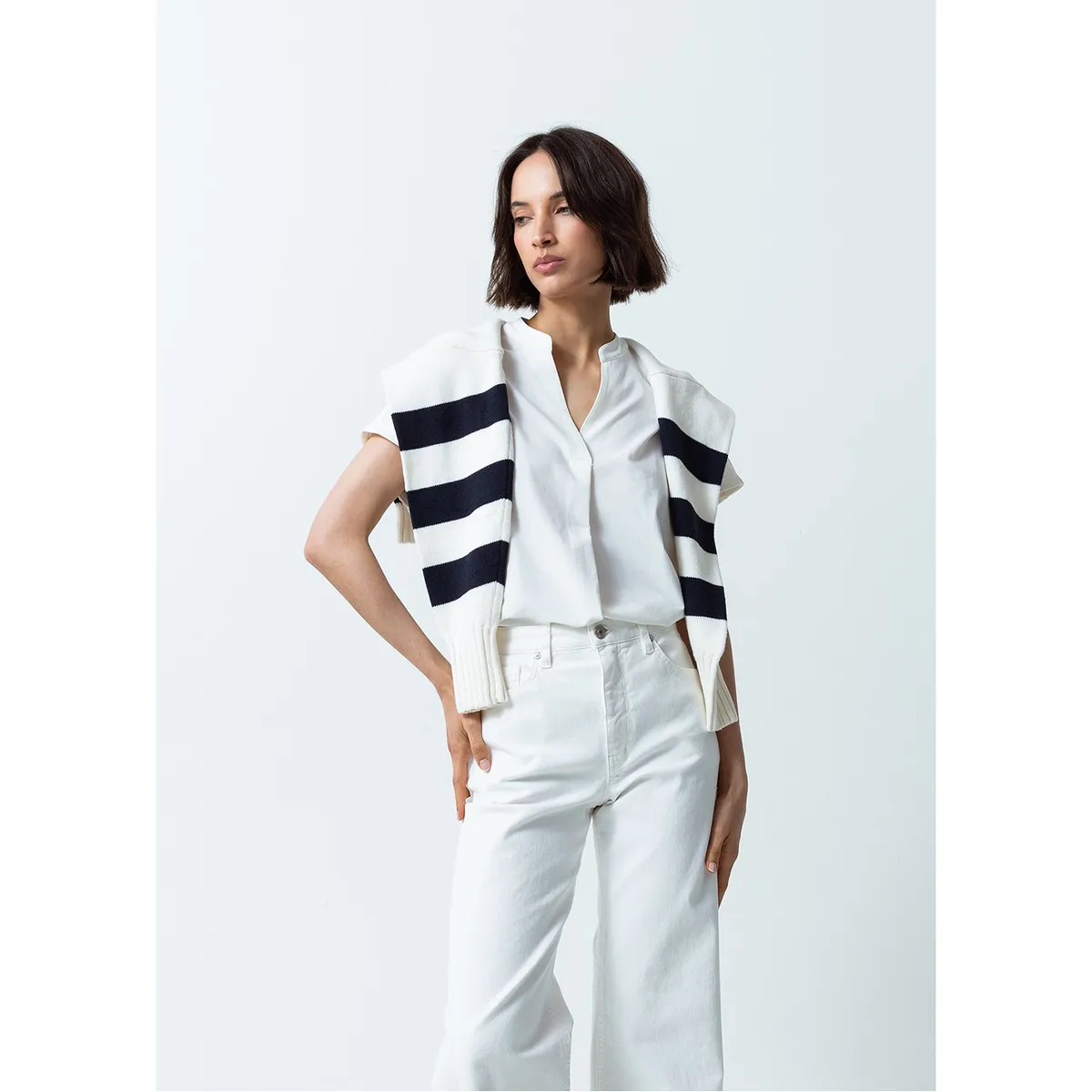 NAF NAF - Polo Manga Corta Casual Mujer Naf Naf