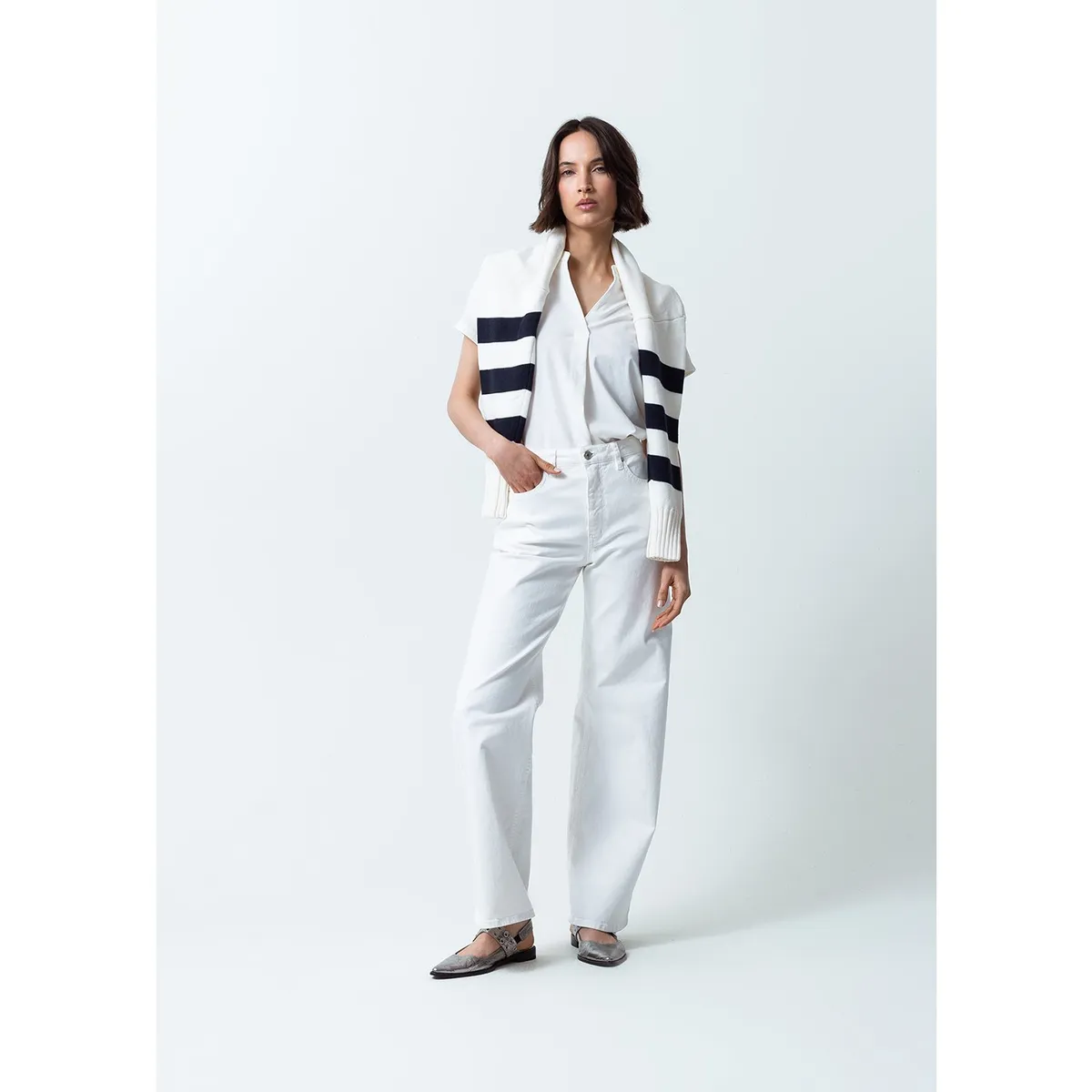 NAF NAF - Polo Manga Corta Casual Mujer Naf Naf