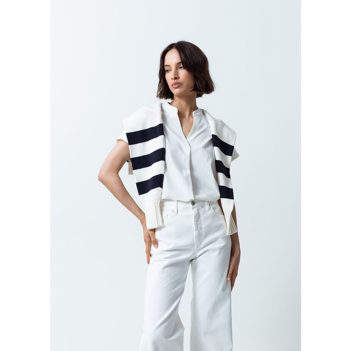 NAF NAF - Polo Manga Corta Casual Mujer Naf Naf