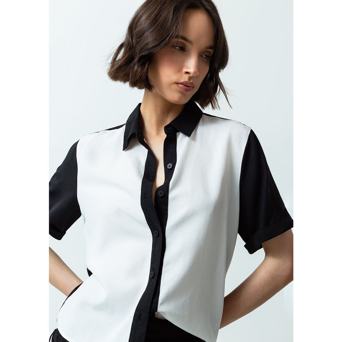 NAF NAF - Blusa Manga Corta Casual Mujer Naf Naf