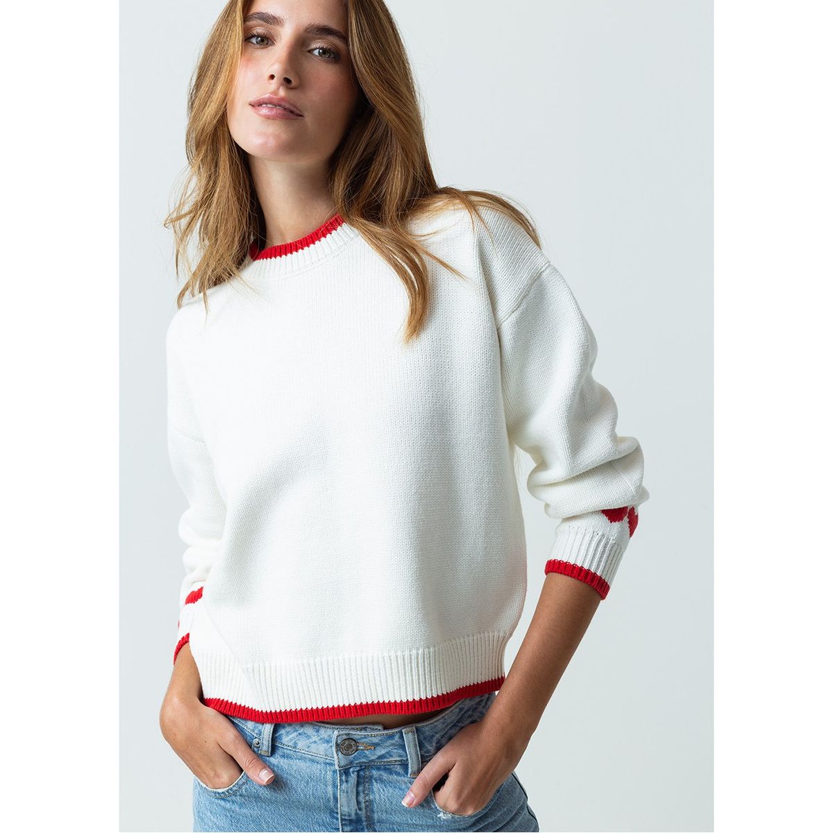 NAF NAF - Chompa Casual Algodón Mujer Naf Naf