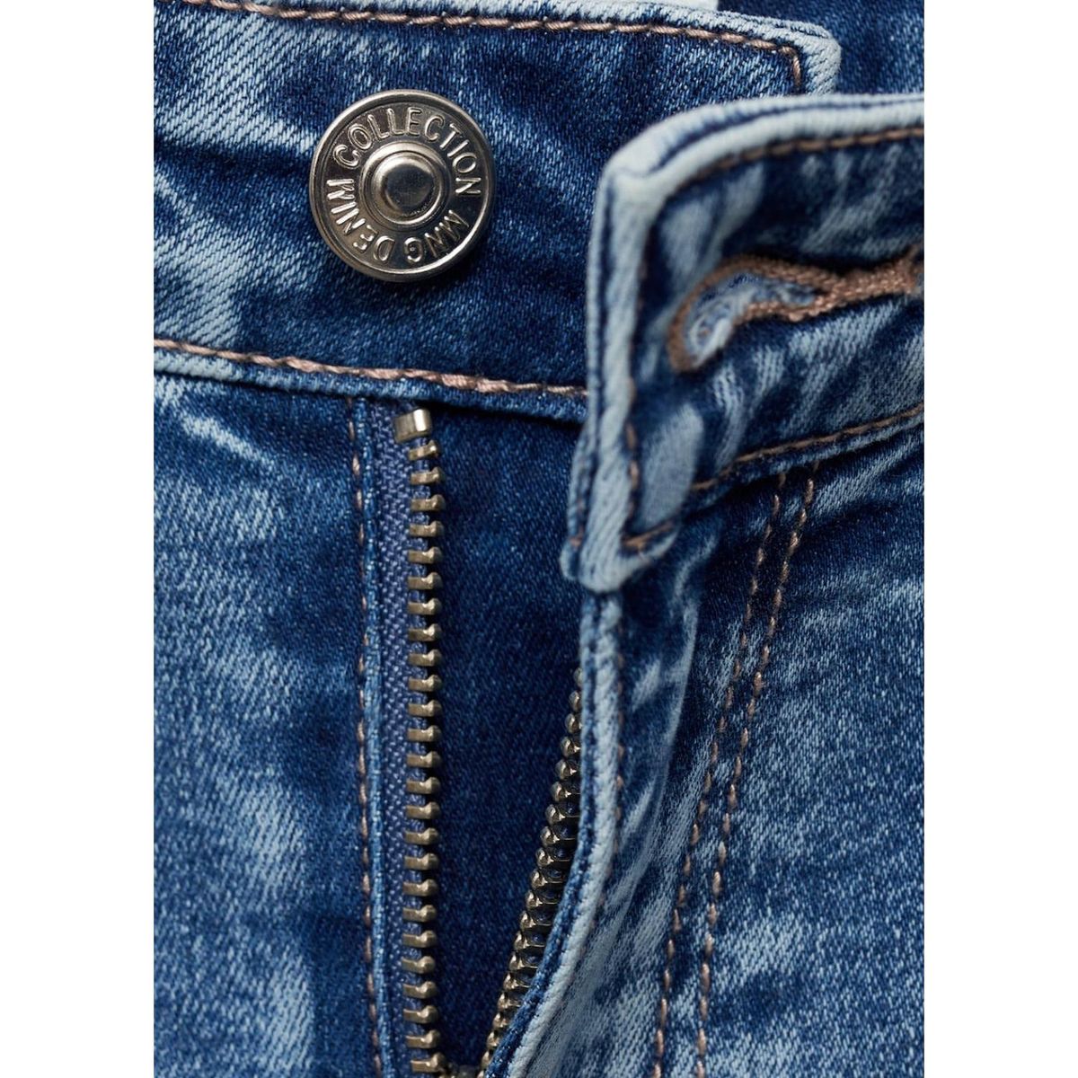 MANGO TEEN - Jean Straight Tiro Alto Mujer Mango Teen