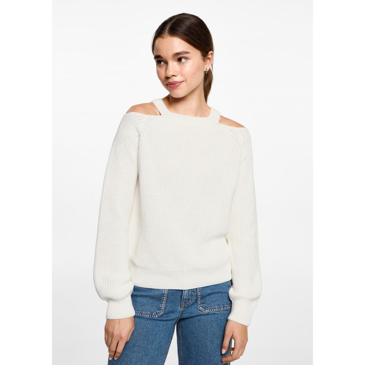 MANGO TEEN - Chompa 100% Algodón Mujer Mango Teen