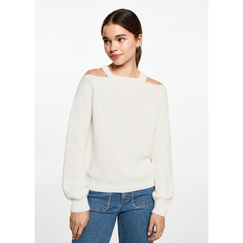 MANGO TEEN - Chompa 100% Algodón Mujer Mango Teen