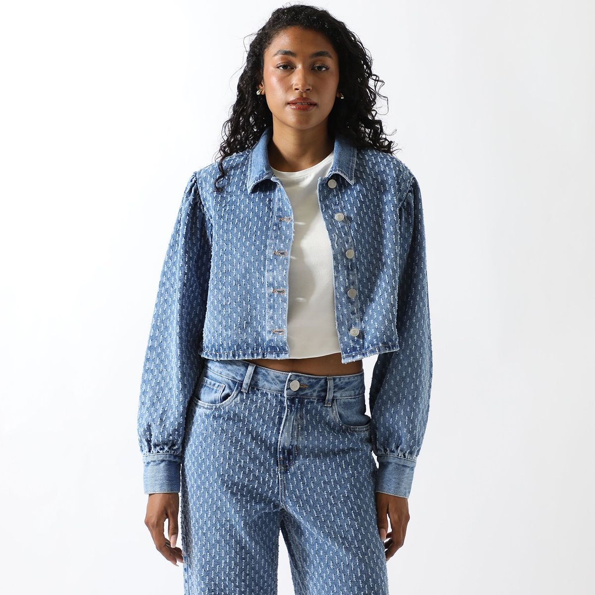 BASEMENT - Blusa Manga Larga Algodón Mujer Basement