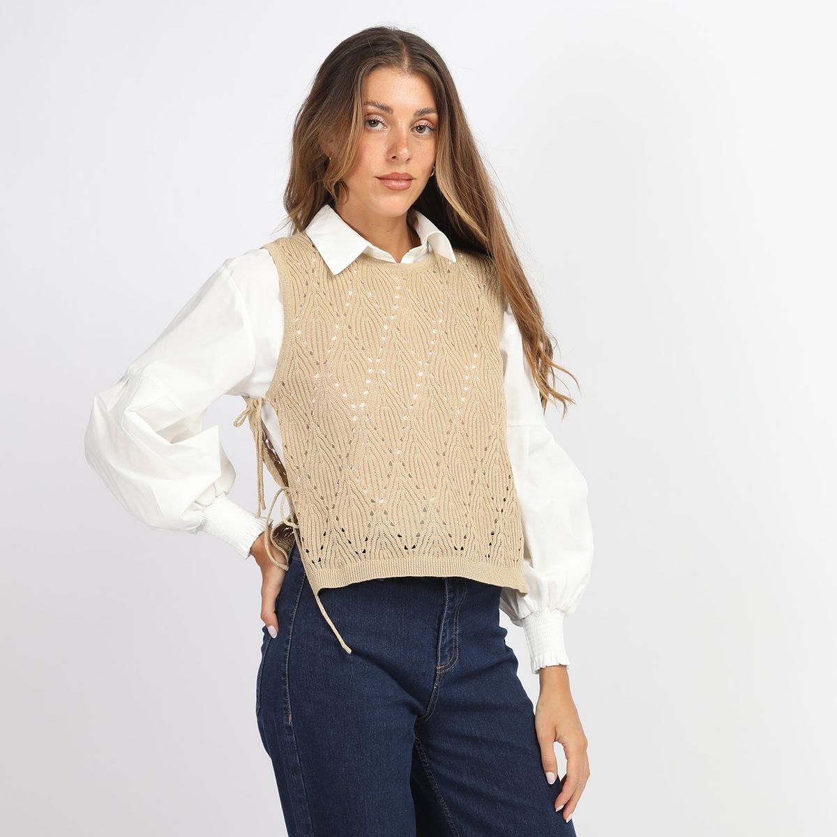 BASEMENT - Top Manga Larga Algodón Mujer Basement