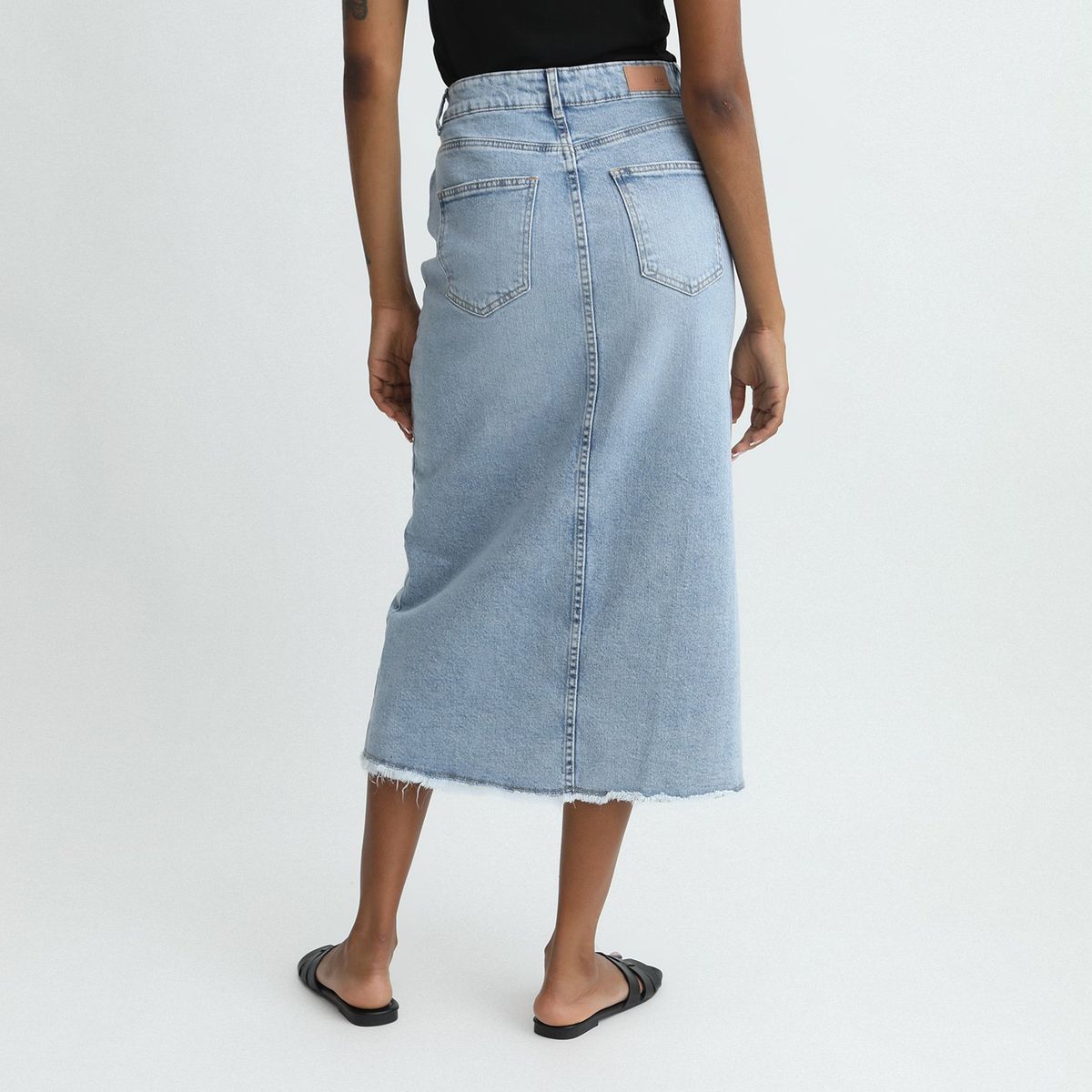 BASEMENT - Falda Larga Algodón Mujer Basement