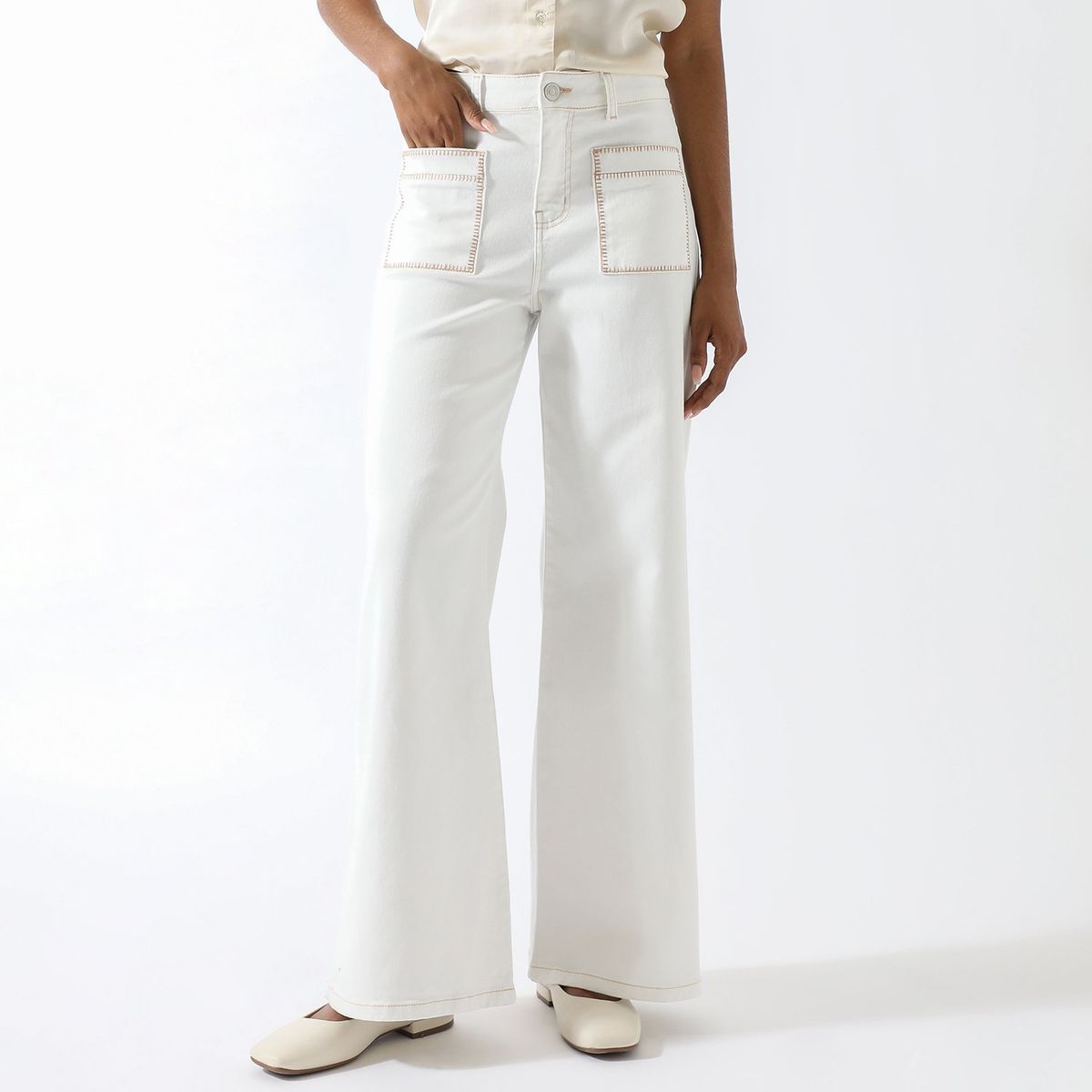 BASEMENT - Jean Straight 100% Algodón Mujer Basement