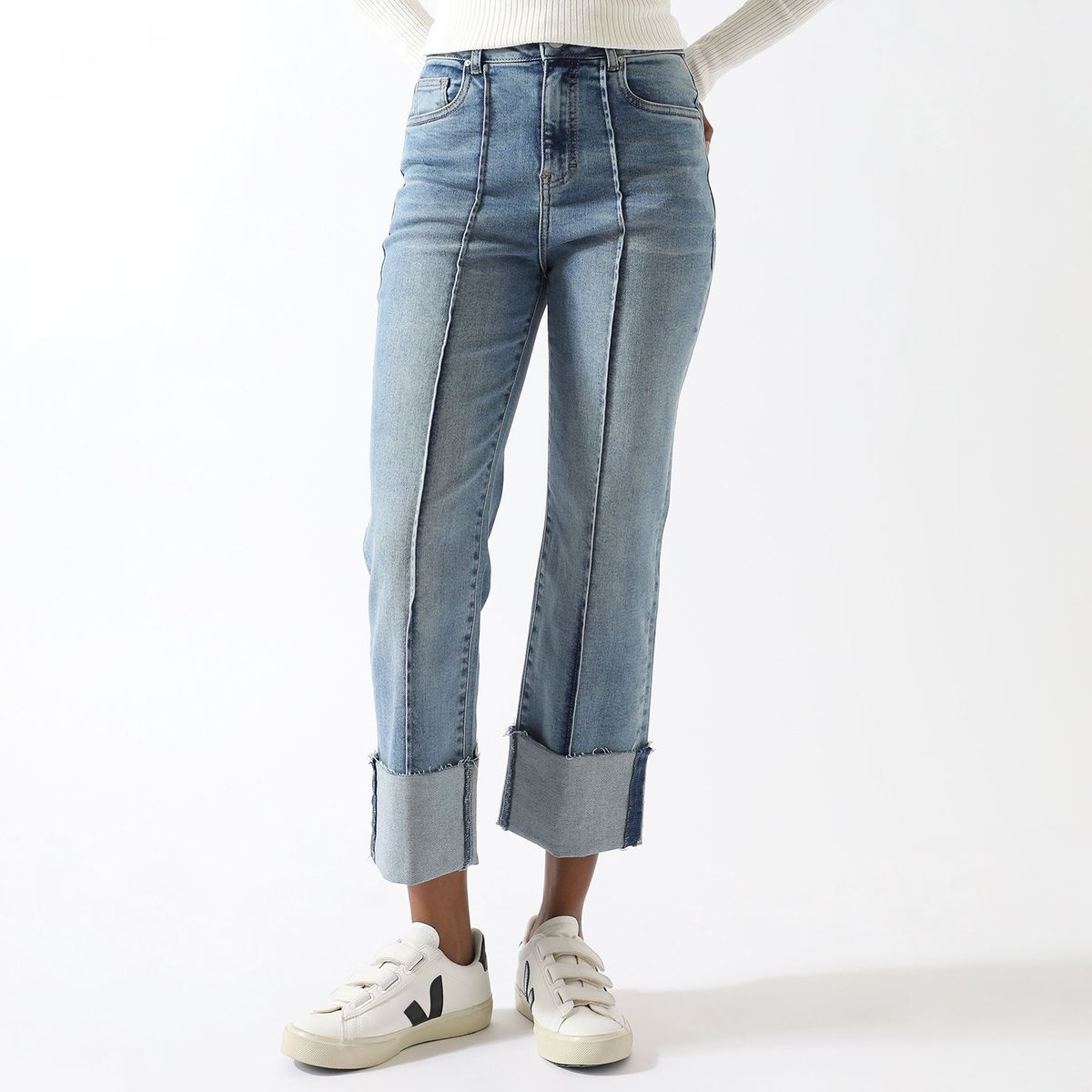 BASEMENT - Jean Straight Algodón Mujer Basement