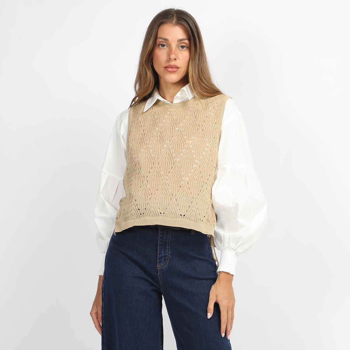 BASEMENT - Chaleco Casual Mujer Basement