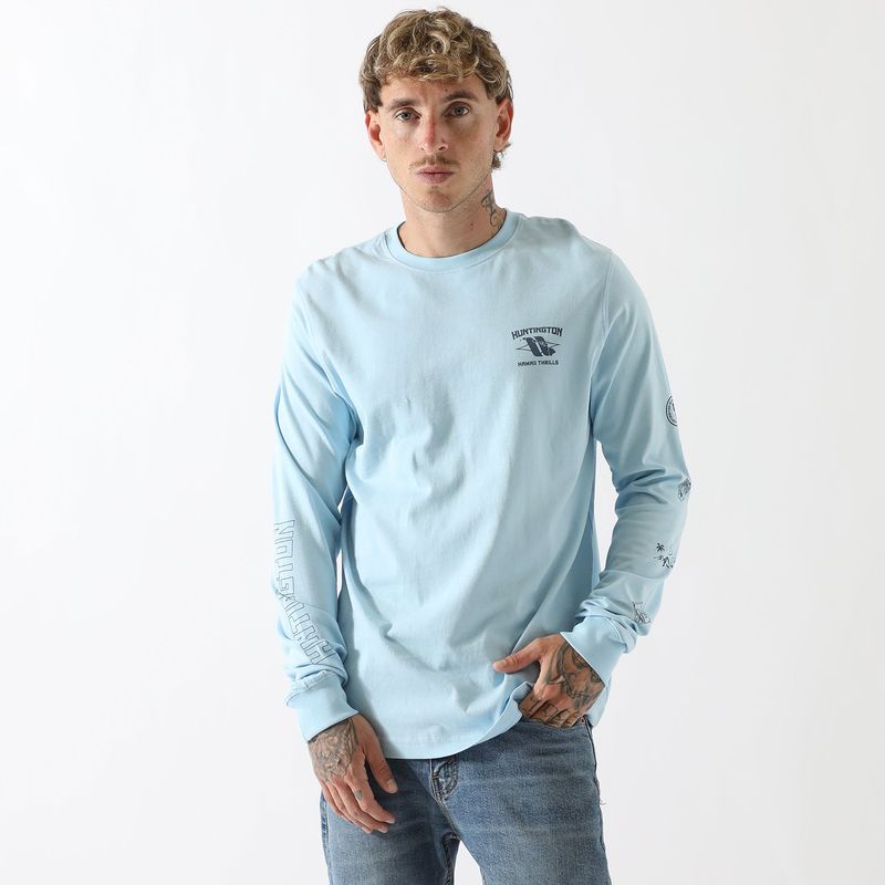 HUNTINGTON - Polo Manga Larga 100% Algodón Hombre Huntington