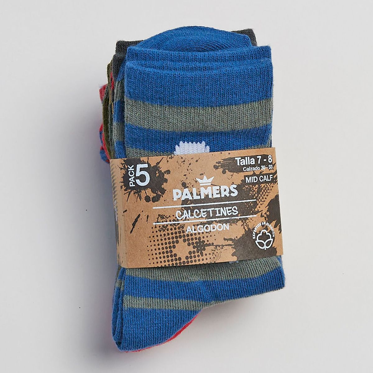 PALMERS - Medias Niño Pack X5 Algodón Palmers