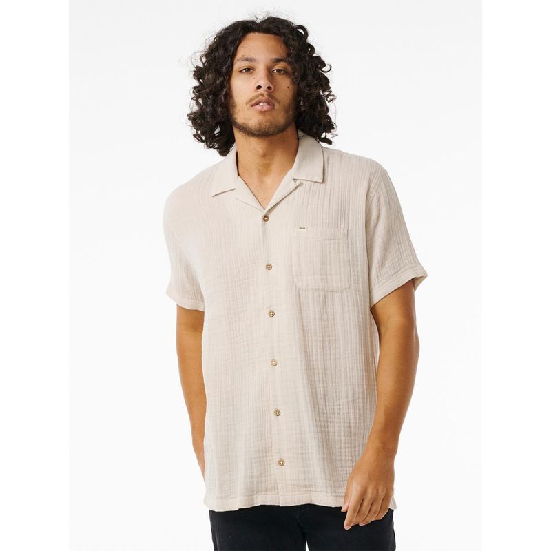 RIP CURL - Camisa Manga Corta 100% Algodón Hombre Rip Curl