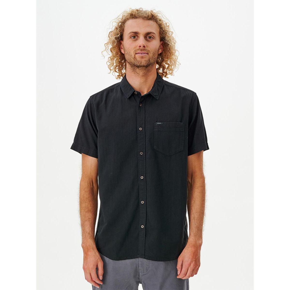 RIP CURL - Camisa Manga Corta 100% Algodón Hombre Rip Curl