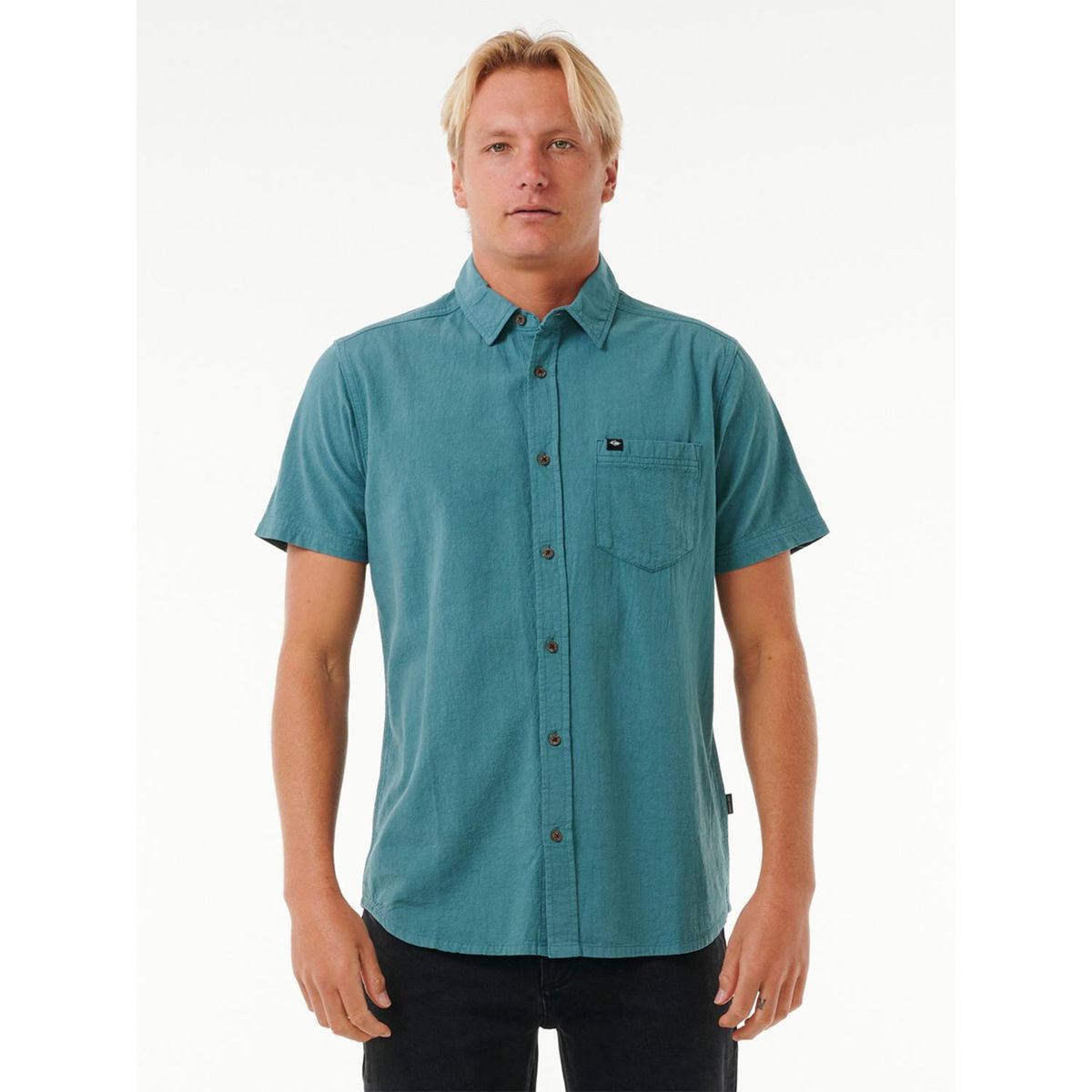 RIP CURL - Camisa Manga Corta 100% Algodón Hombre Rip Curl