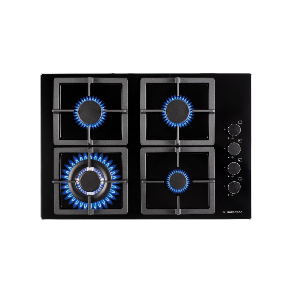 SCOLLECTION - Encimera Scollection Black Glass A Gas 60cm