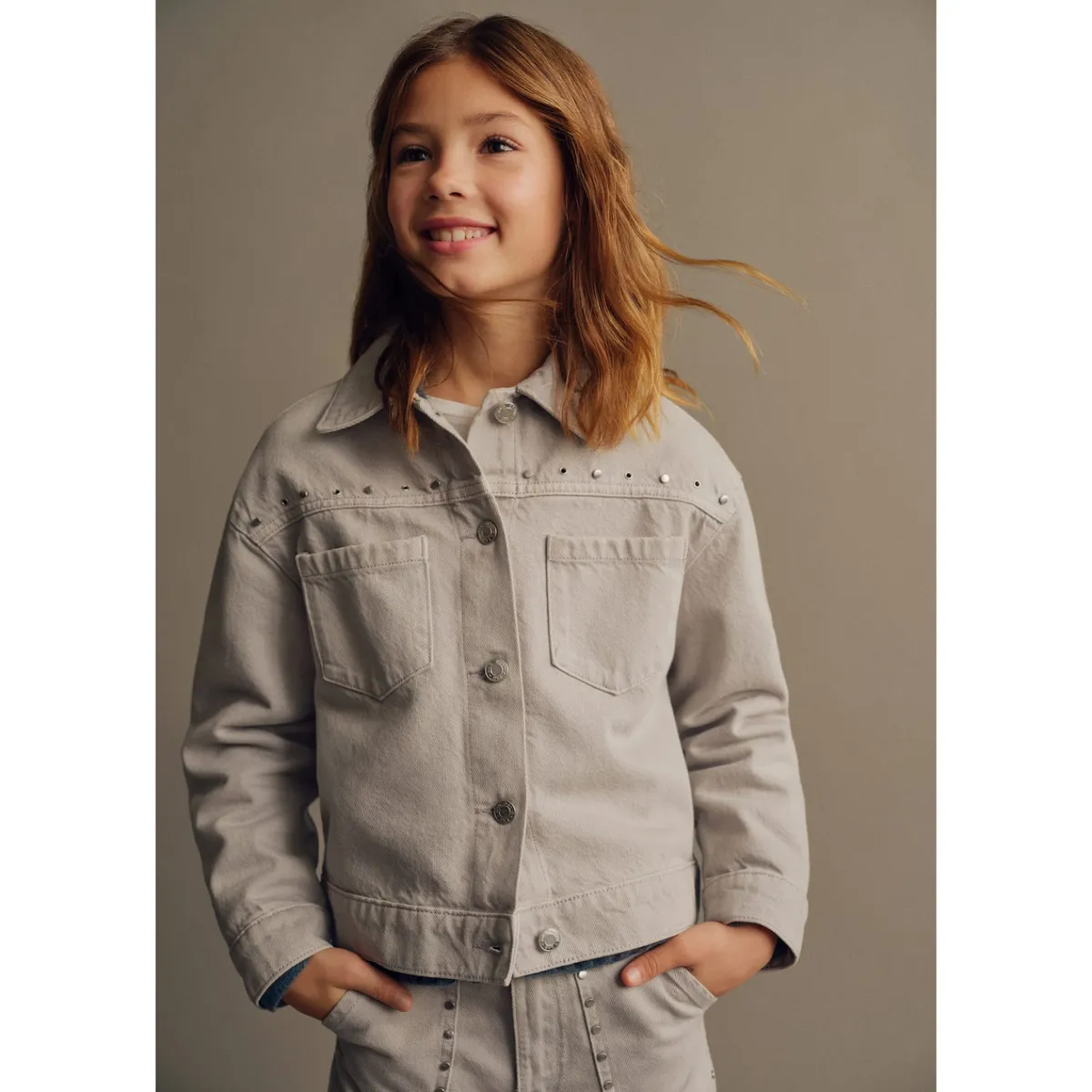 MANGO KIDS - Casaca Niña Algodón Mango Kids