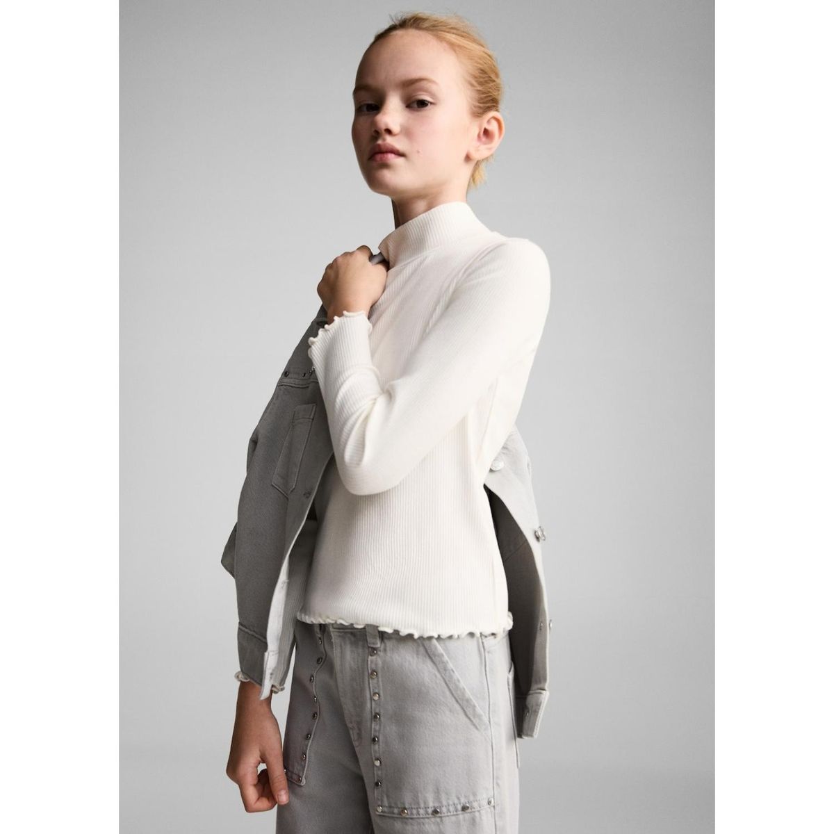 MANGO KIDS - Polo Niña Manga Larga Algodón Mango Kids