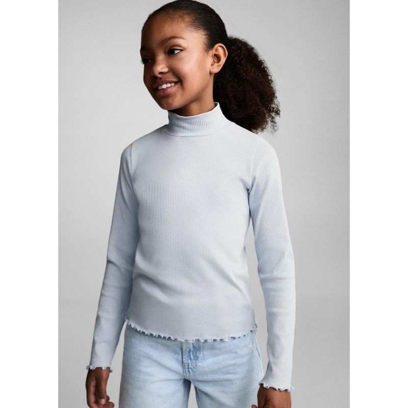 MANGO KIDS - Polo Niña Manga Larga Algodón Mango Kids