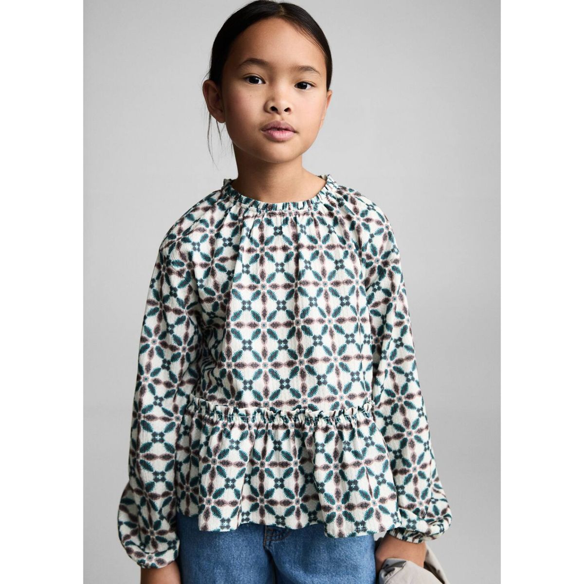 MANGO KIDS - Blusa Niña Manga Larga Mango Kids