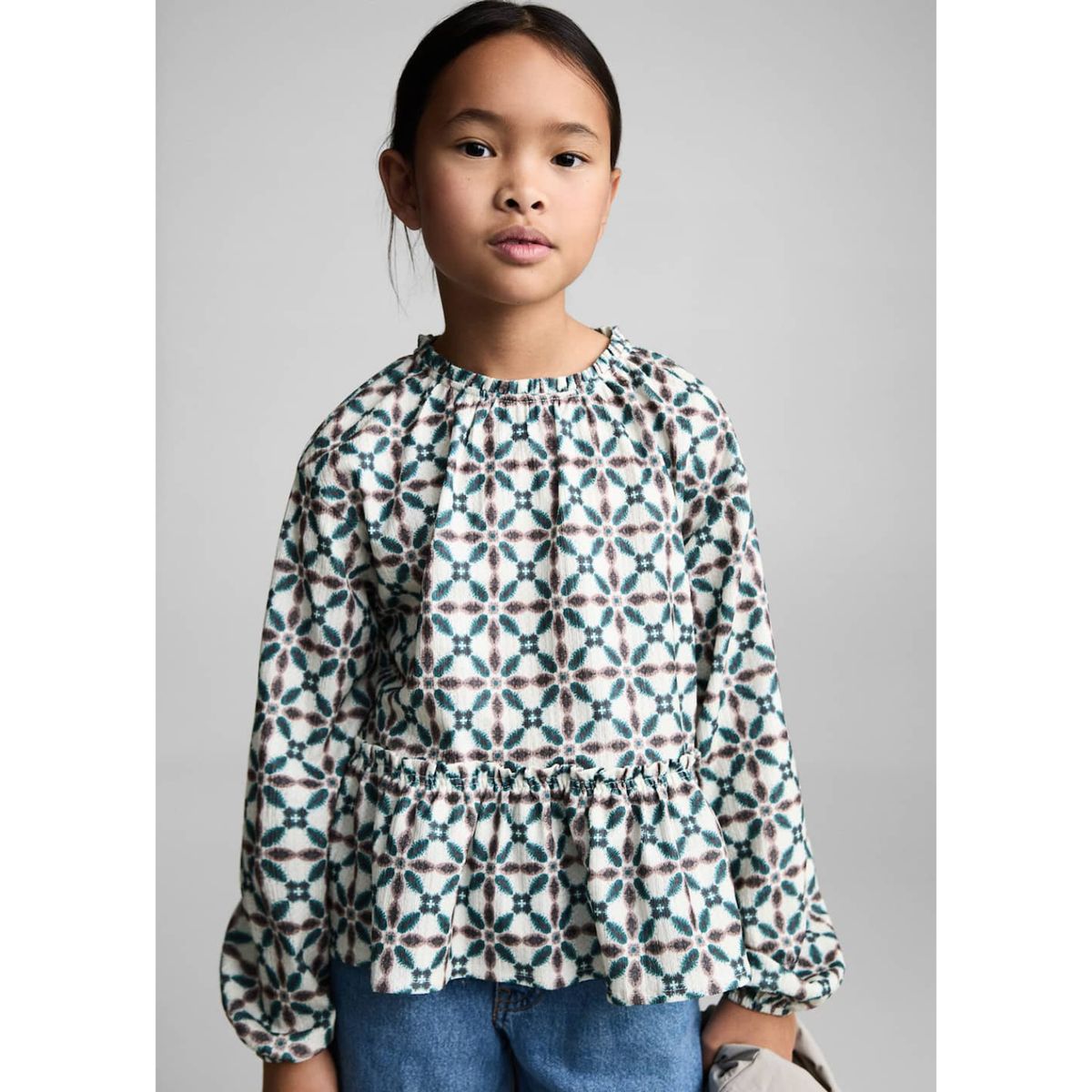 MANGO KIDS - Blusa Niña Manga Larga Mango Kids