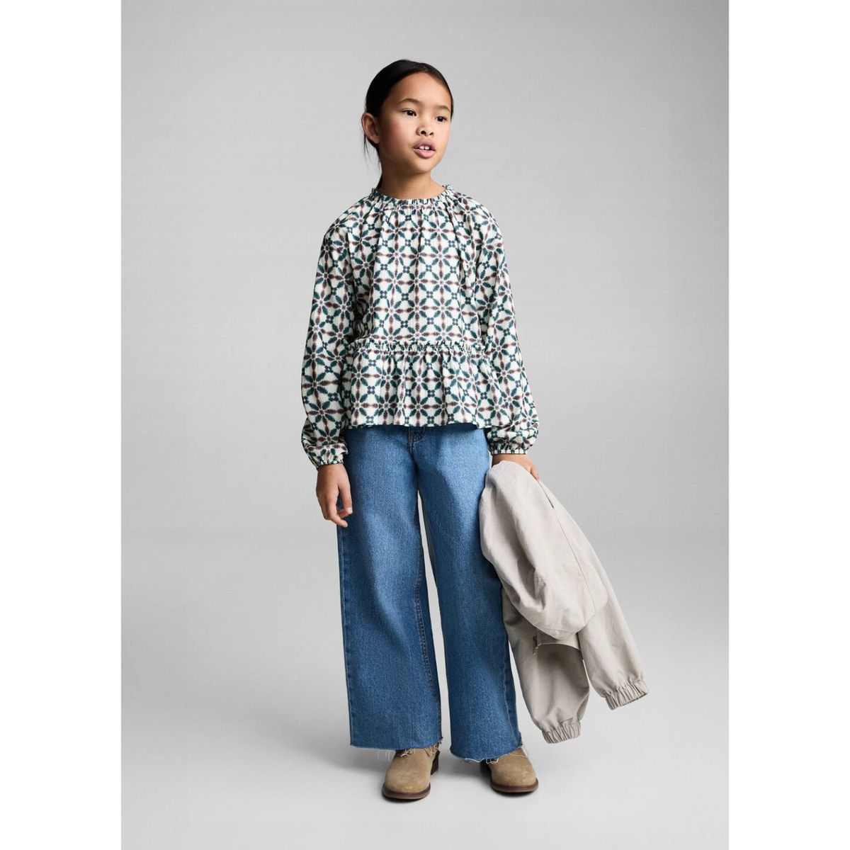 MANGO KIDS - Blusa Niña Manga Larga Mango Kids