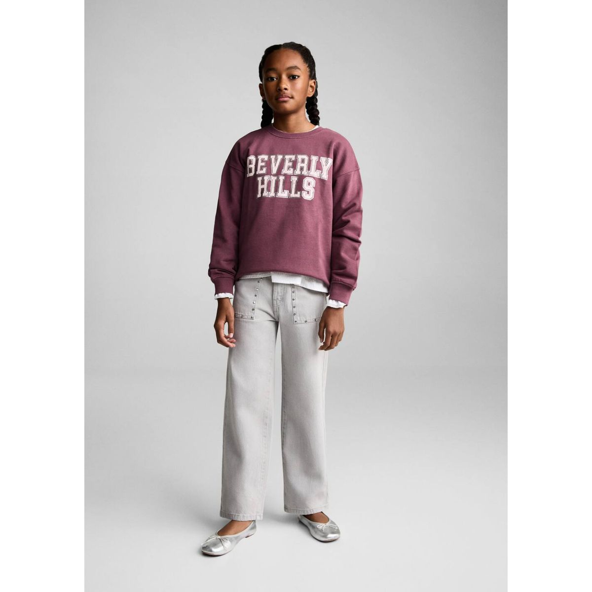 MANGO KIDS - Polera Niña Algodón Mango Kids