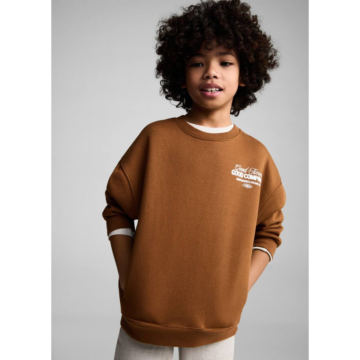 MANGO KIDS - Polera Niño Algodón Mango Kids