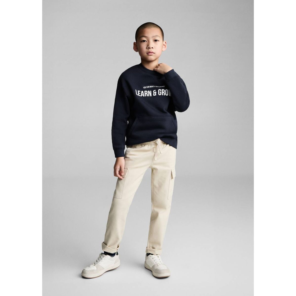 MANGO KIDS - Polera Niño Algodón Mango Kids