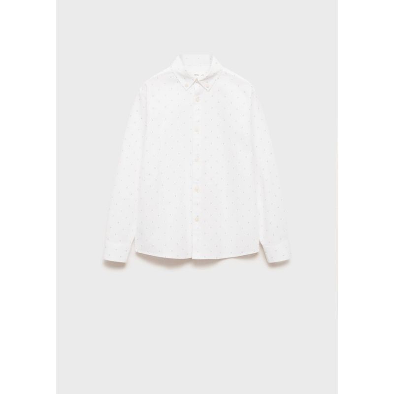 MANGO KIDS - Camisa Niño Manga Larga Algodón Mango Kids