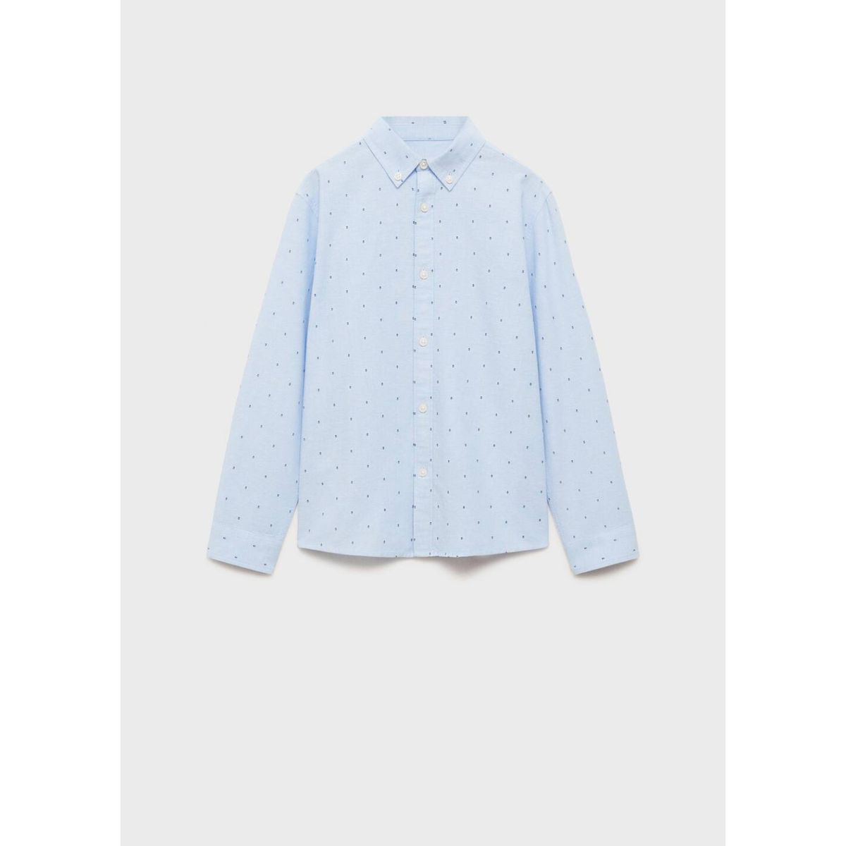 MANGO KIDS - Camisa Niño Manga Larga Algodón Mango Kids