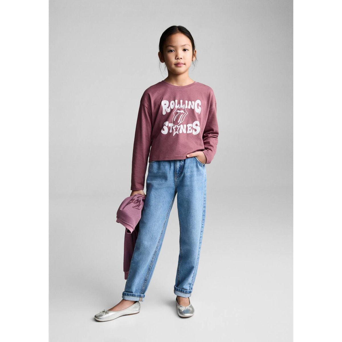 MANGO KIDS - Polo Niña Manga Larga Algodón Mango Kids