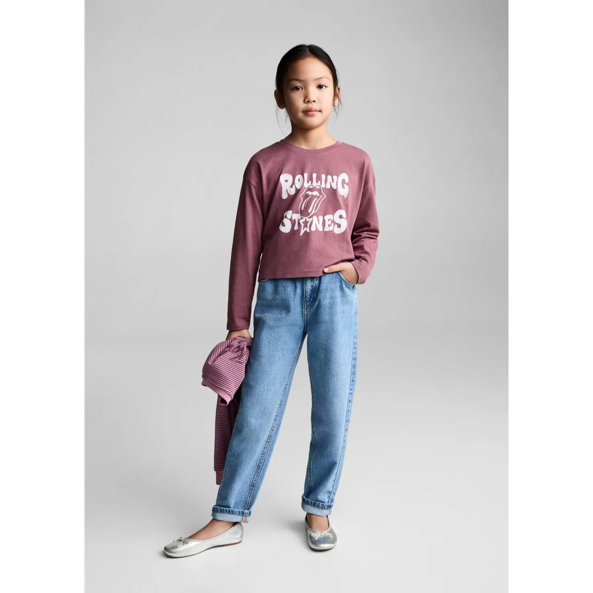 MANGO KIDS - Polo Niña Manga Larga Algodón Mango Kids