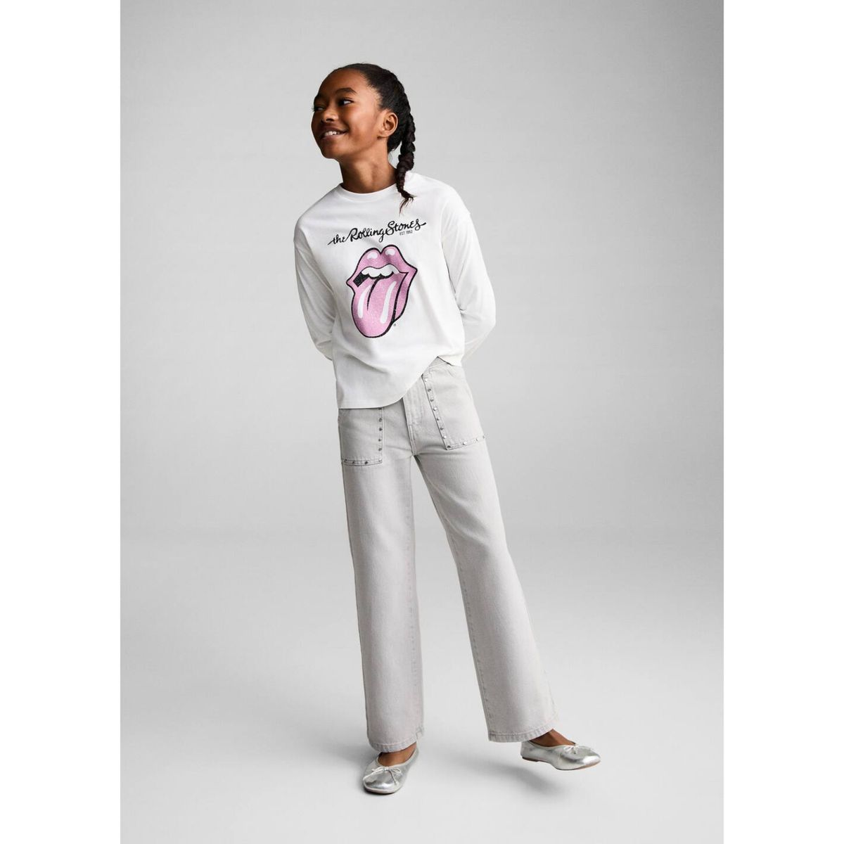 MANGO KIDS - Polo Niña Manga Larga Algodón Mango Kids