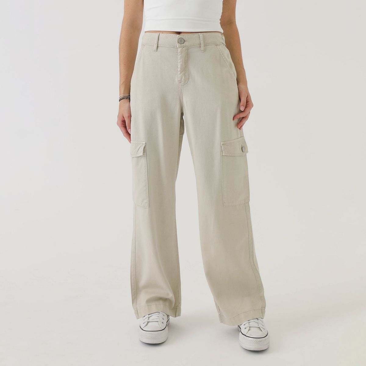 AMERICAN ABBEY - Pantalón Cargo Algodón Mujer American Abbey