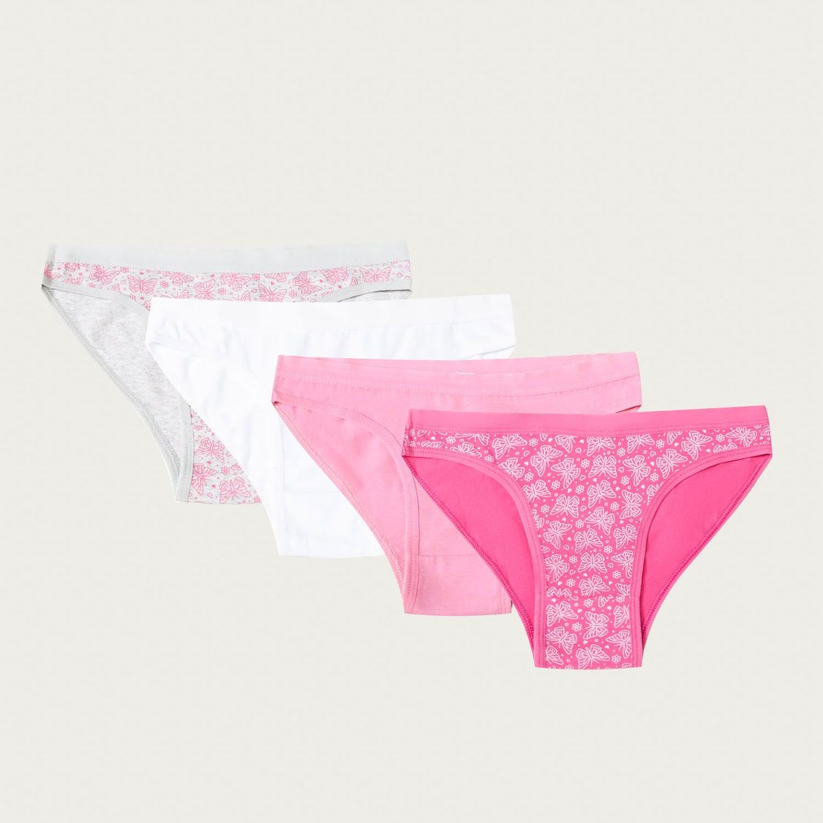 PALMERS - Bikini Niña Pack X4 Algodón Palmers