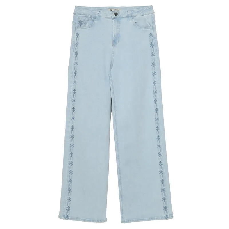 ELEVEN - Jean Straight Bordado Niña Eleven