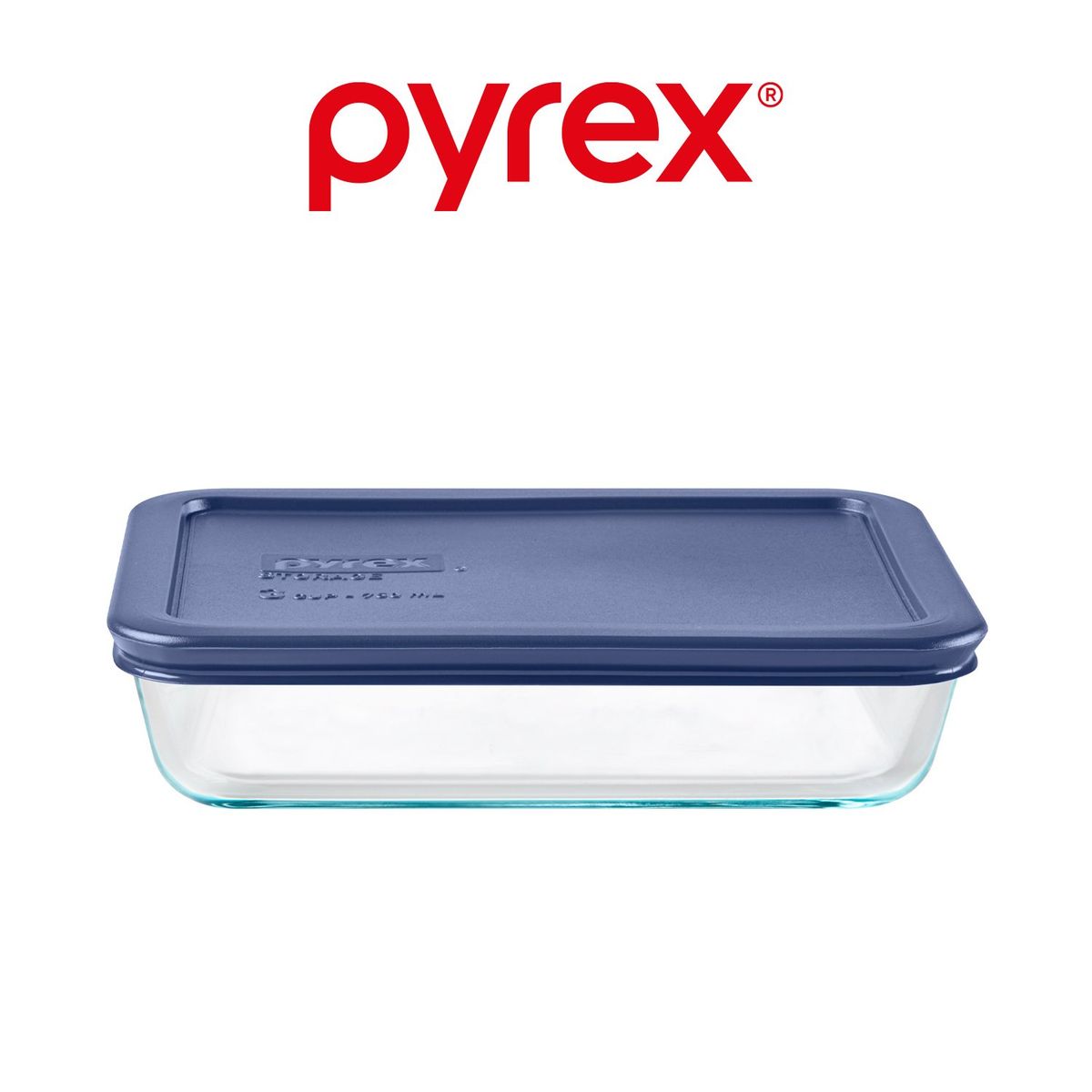 PYREX - Pyrex Fuente Rectangular Azul 3 Tz