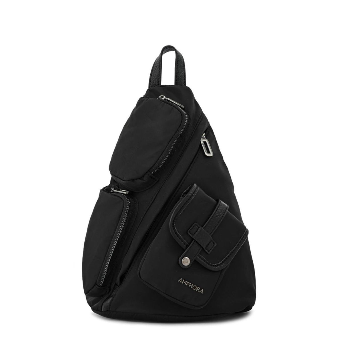 AMPHORA - Mochila Amphora Lazare Negro Y Textura