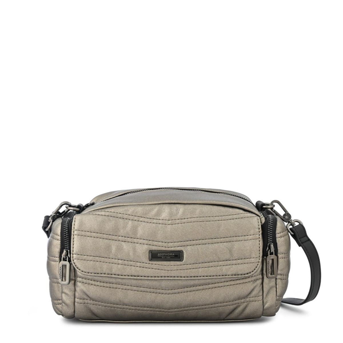 AMPHORA - Crossbody Amphora Madeleine Plateado