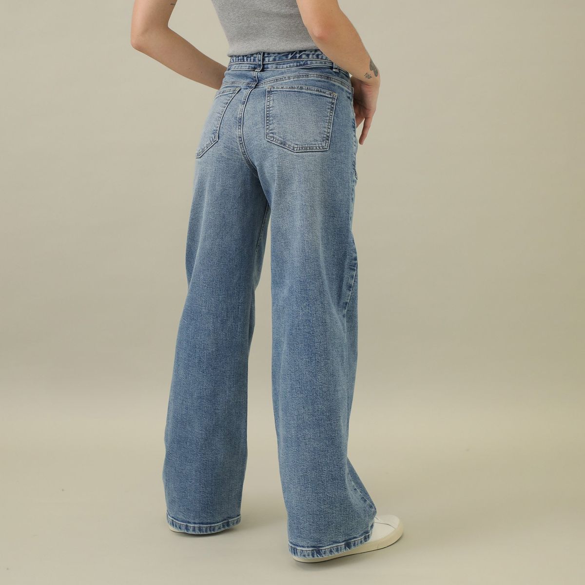 DENIMLAB - Jean Wide Algodón Mujer Denimlab
