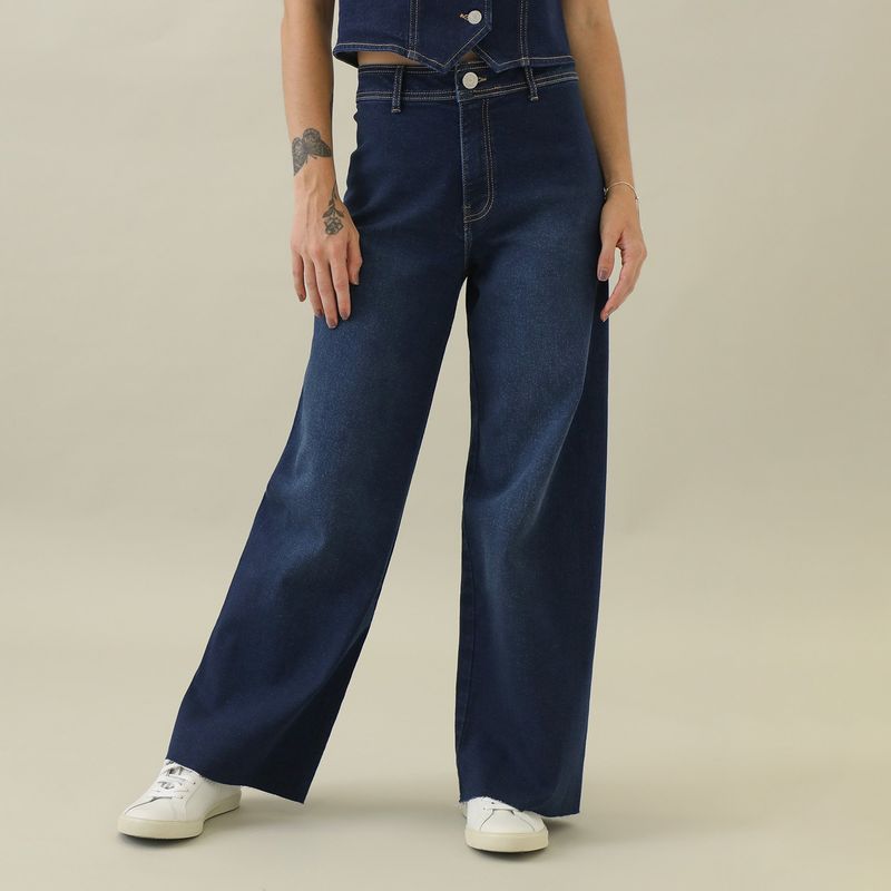 DENIMLAB - Jean Wide Algodón Mujer Denimlab