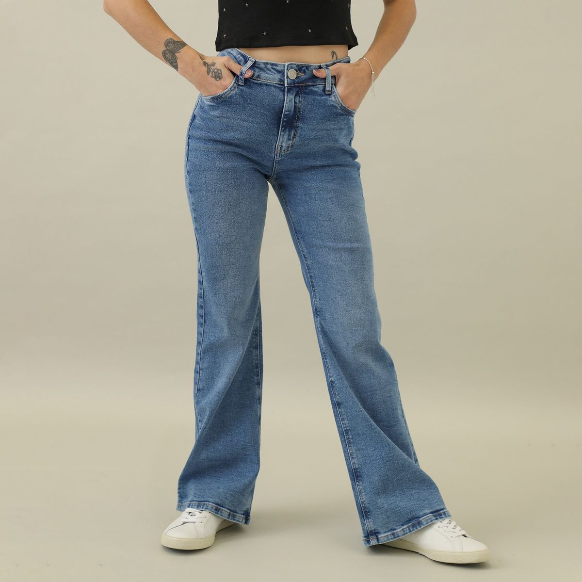 DENIMLAB - Jean Flare Algodón Mujer Denimlab