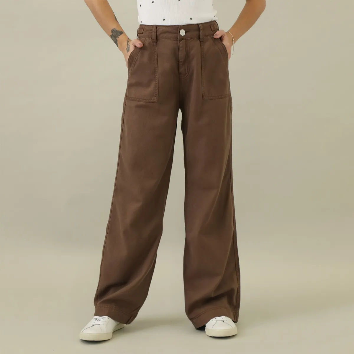 DENIMLAB - Jean Wide Algodón Mujer Denimlab