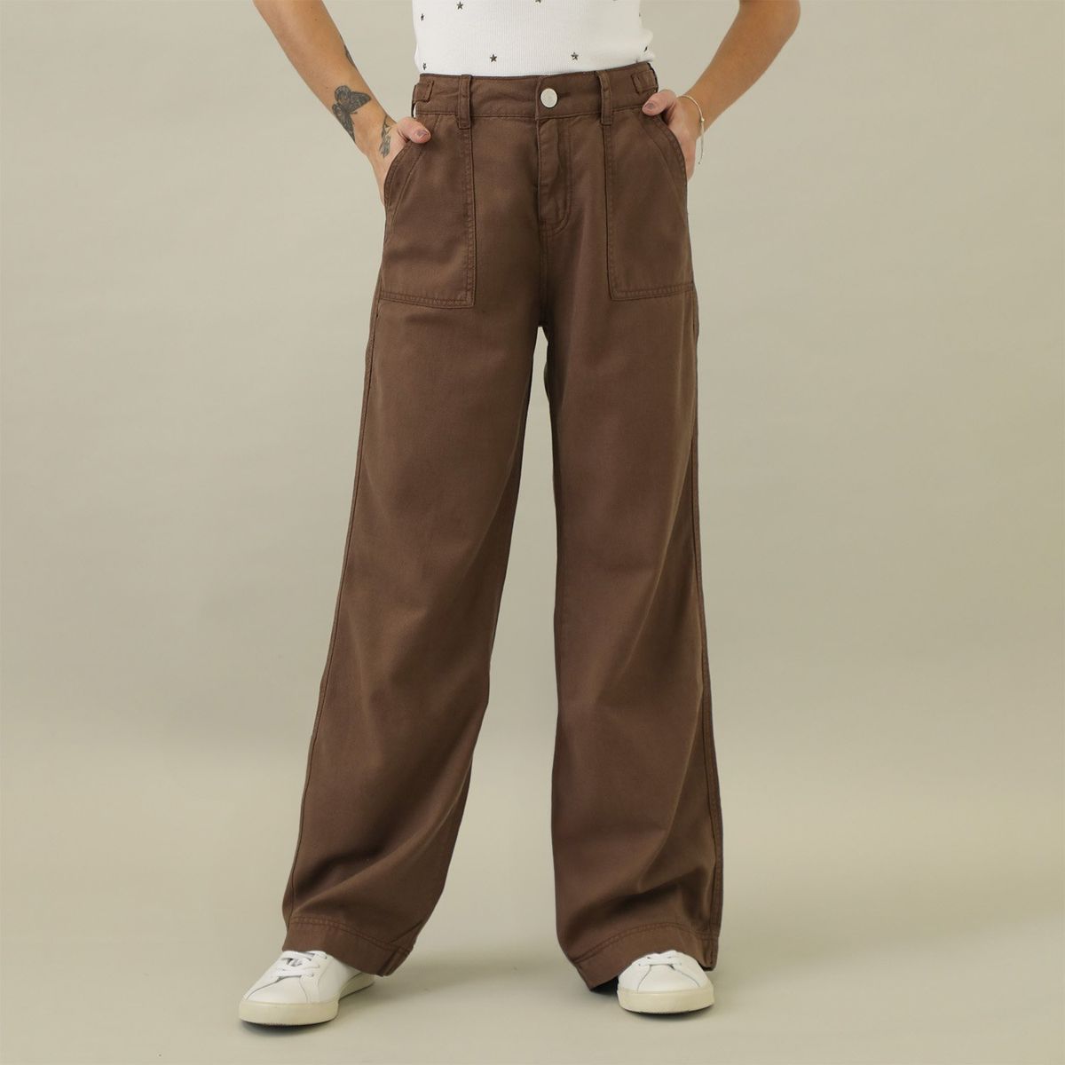 DENIMLAB - Jean Wide Algodón Mujer Denimlab