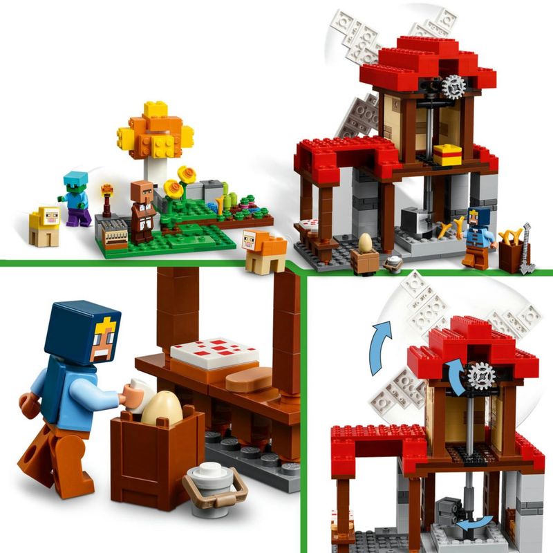 Bloques Minecraft La Granja del Molino Lego LEGO